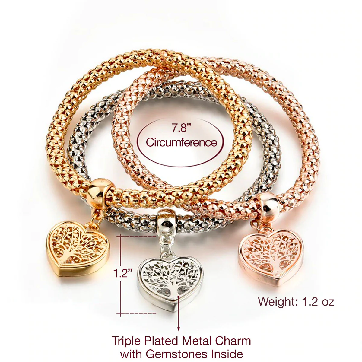 Tree of Life - Limited Edition Heart Charm Bracelet