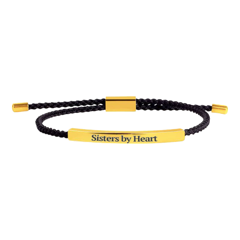 Not Sisters By Blood But Sisters By Heart Inspire Bracelet