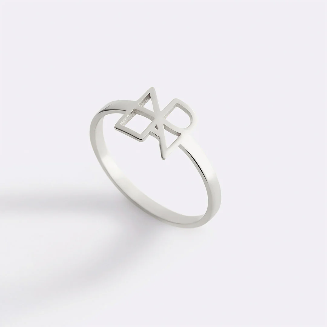 Monogram Name Ring