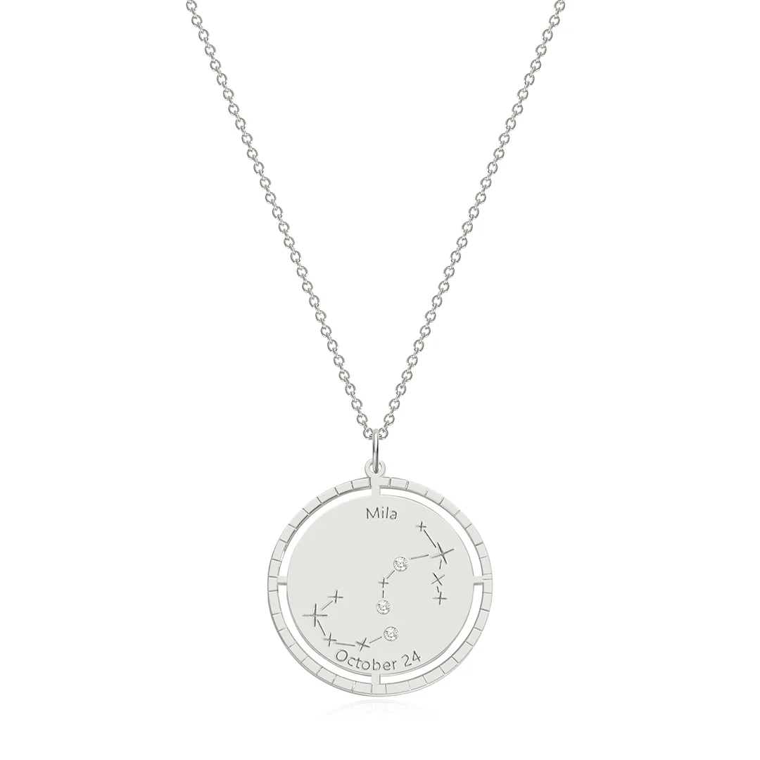 Personalized Constellation Pendant Necklace