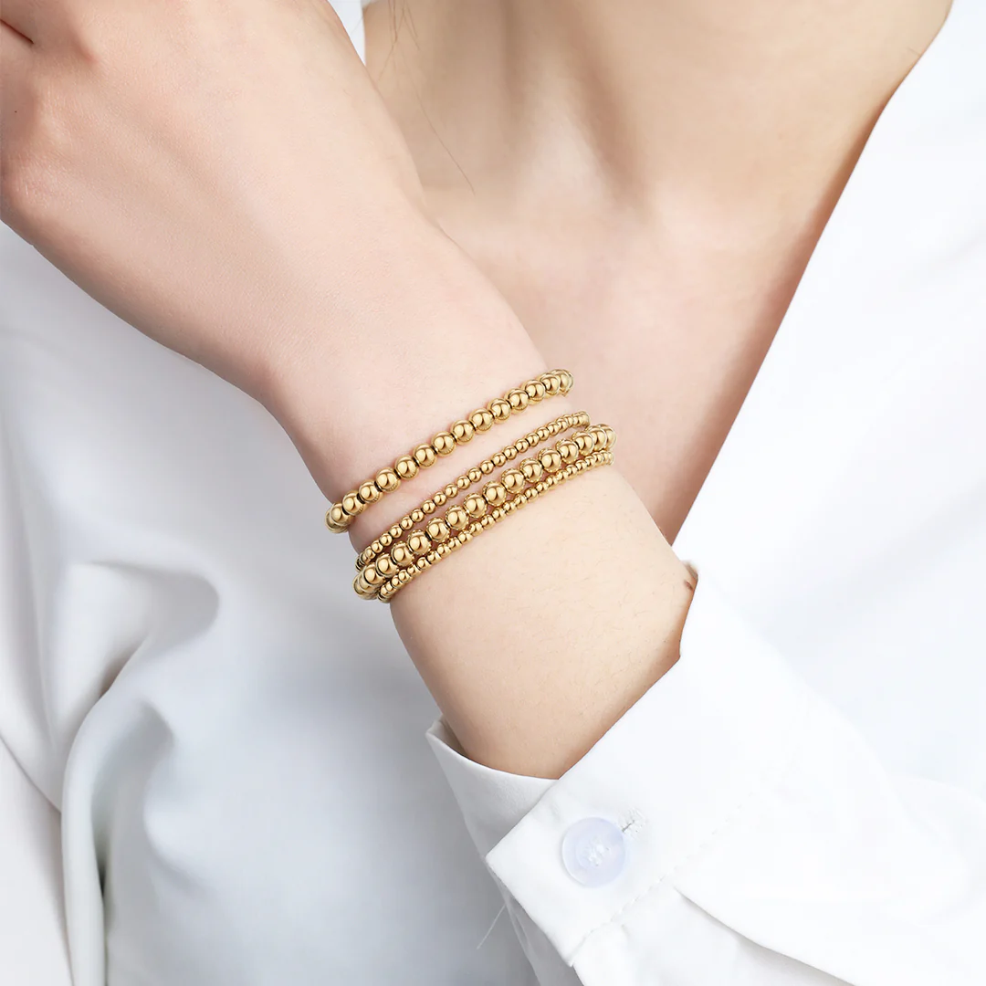3mm & 5mm Beaded Bracelet Stacking Set