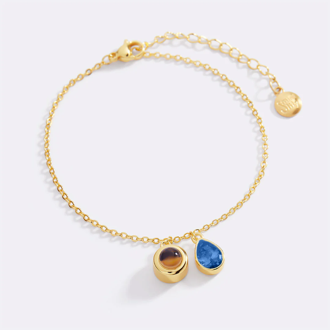 Birthstone Photo Bracelet
