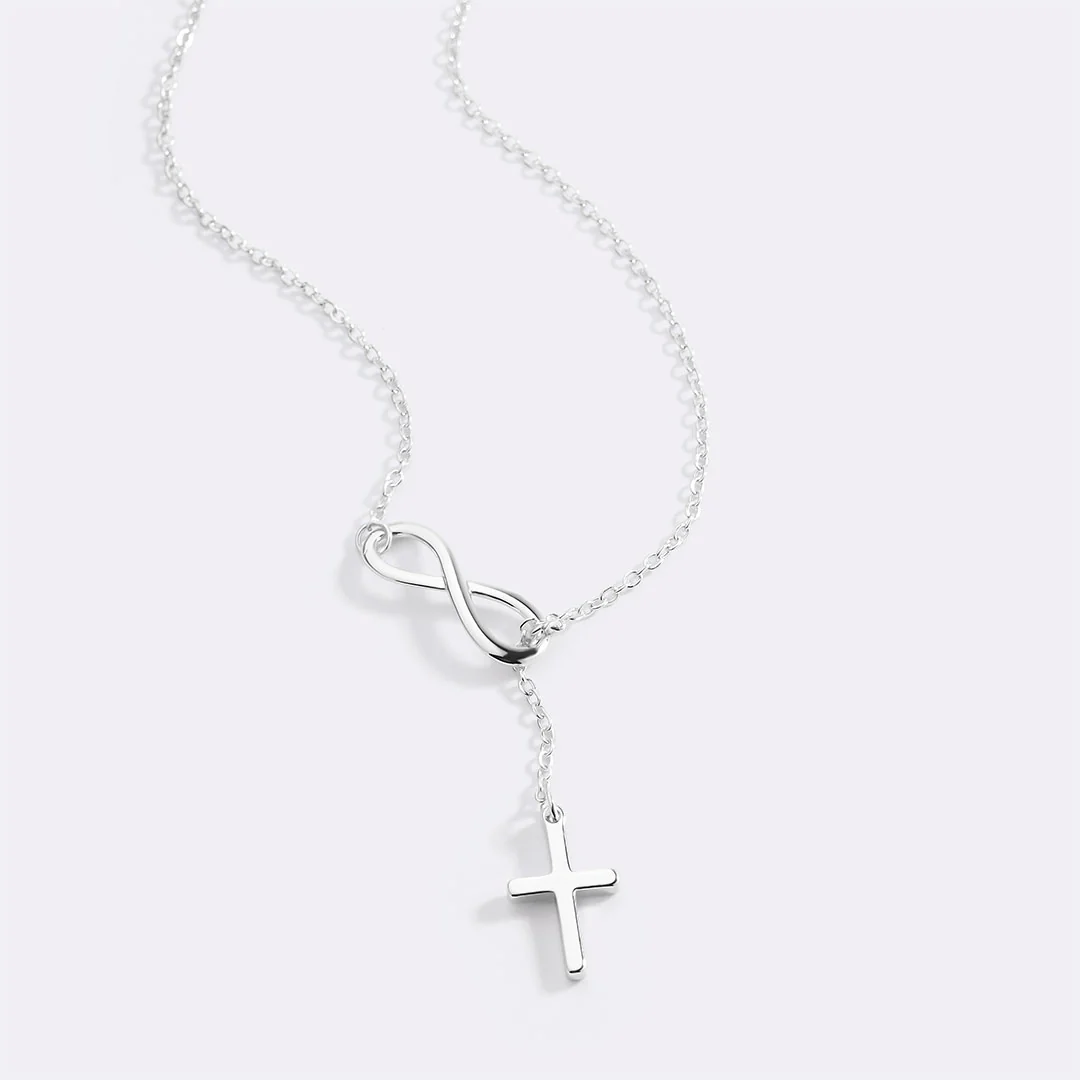 Infinity Cross Pendant Necklace