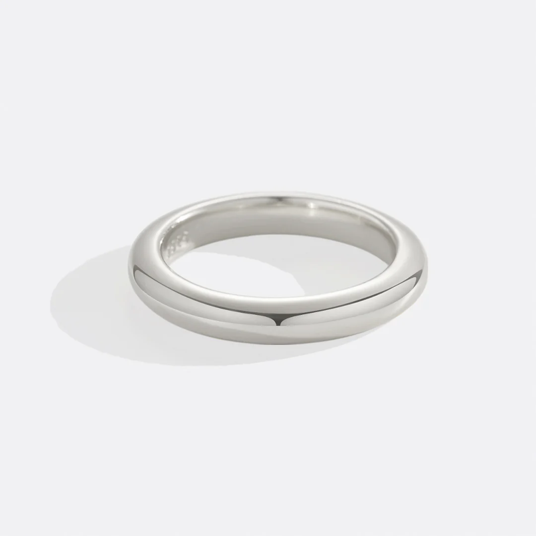 Half Round Band Stacking Ring