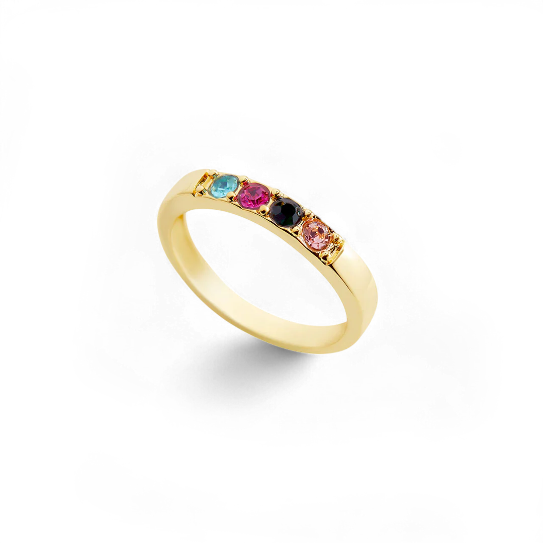 Stackable Birthstones Band Ring