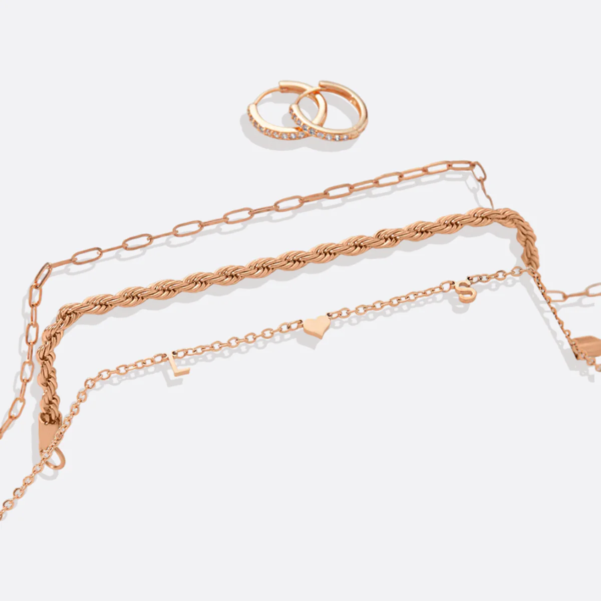 Pave Huggie Hoop Earrings