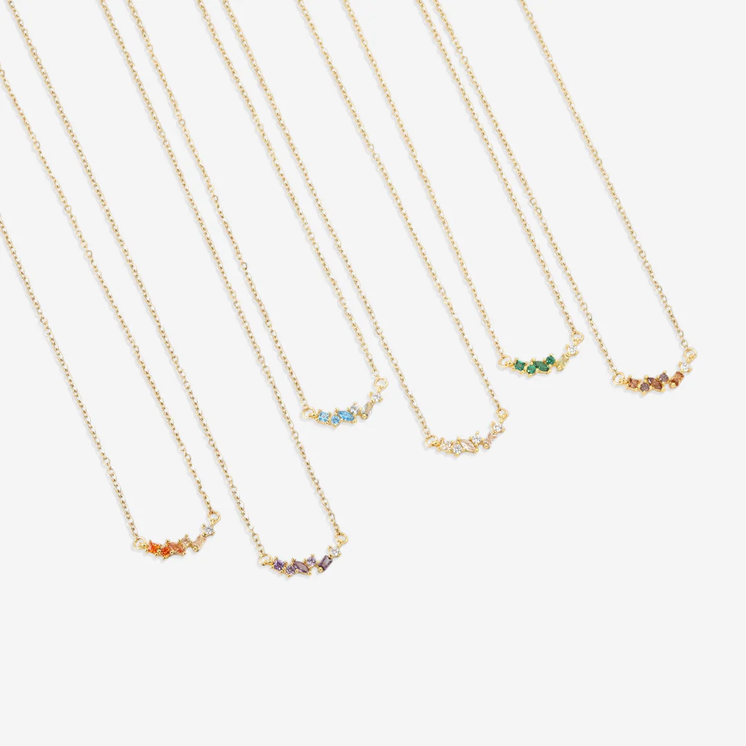 Ombre Birthstone Necklace