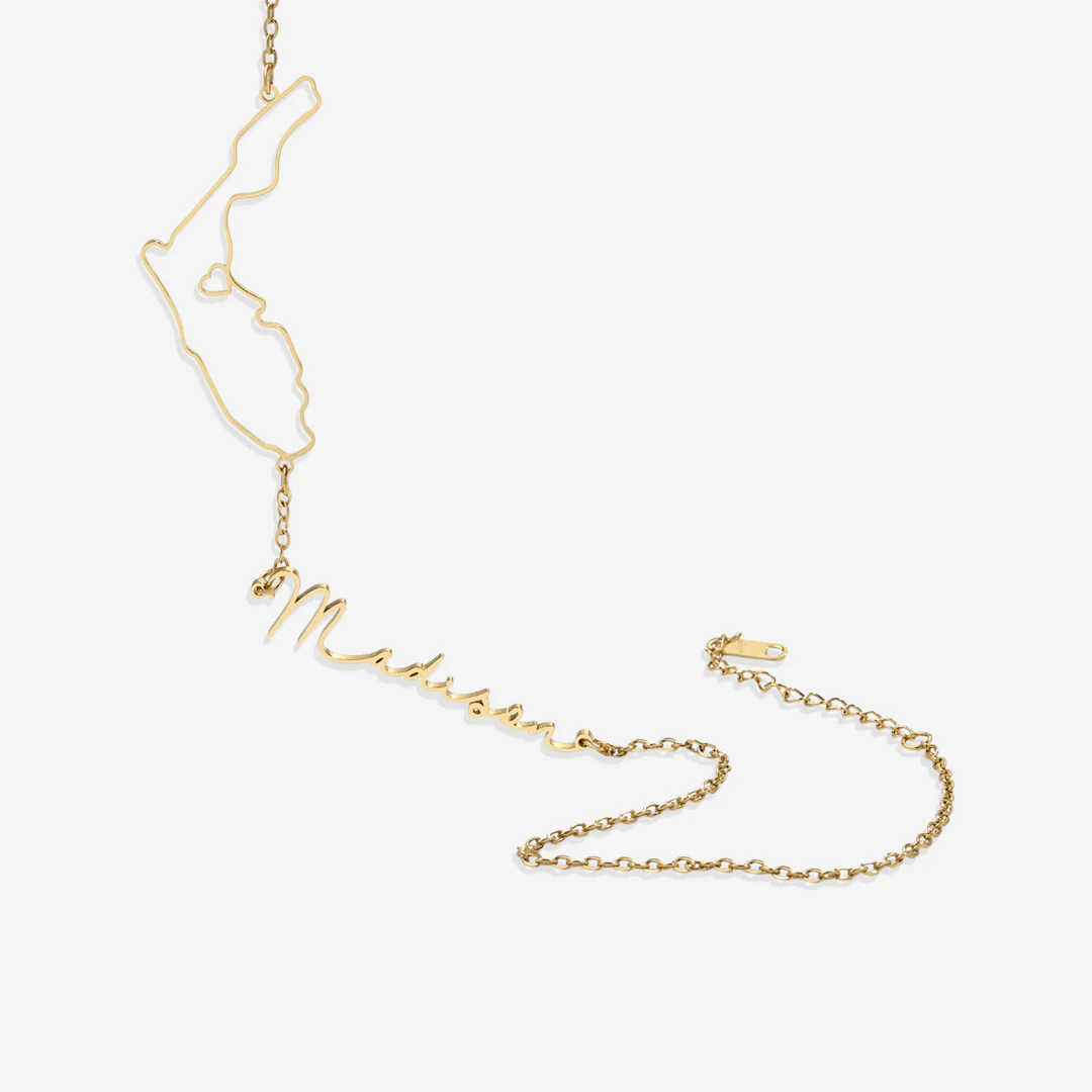 State Pride Name Necklace