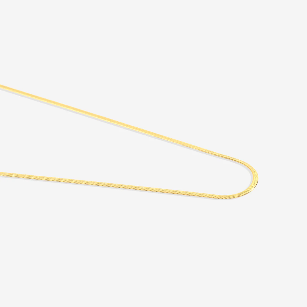 Dainty Herringbone Chain Necklace