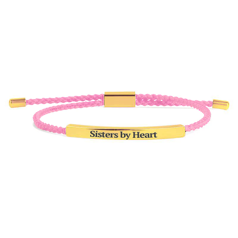 Not Sisters By Blood But Sisters By Heart Inspire Bracelet