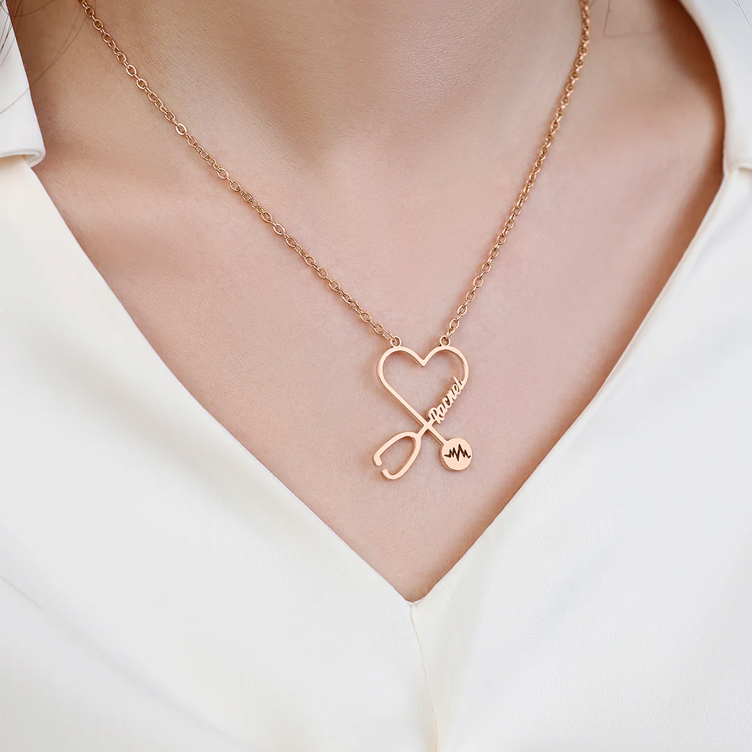 Stethosope Name Necklace
