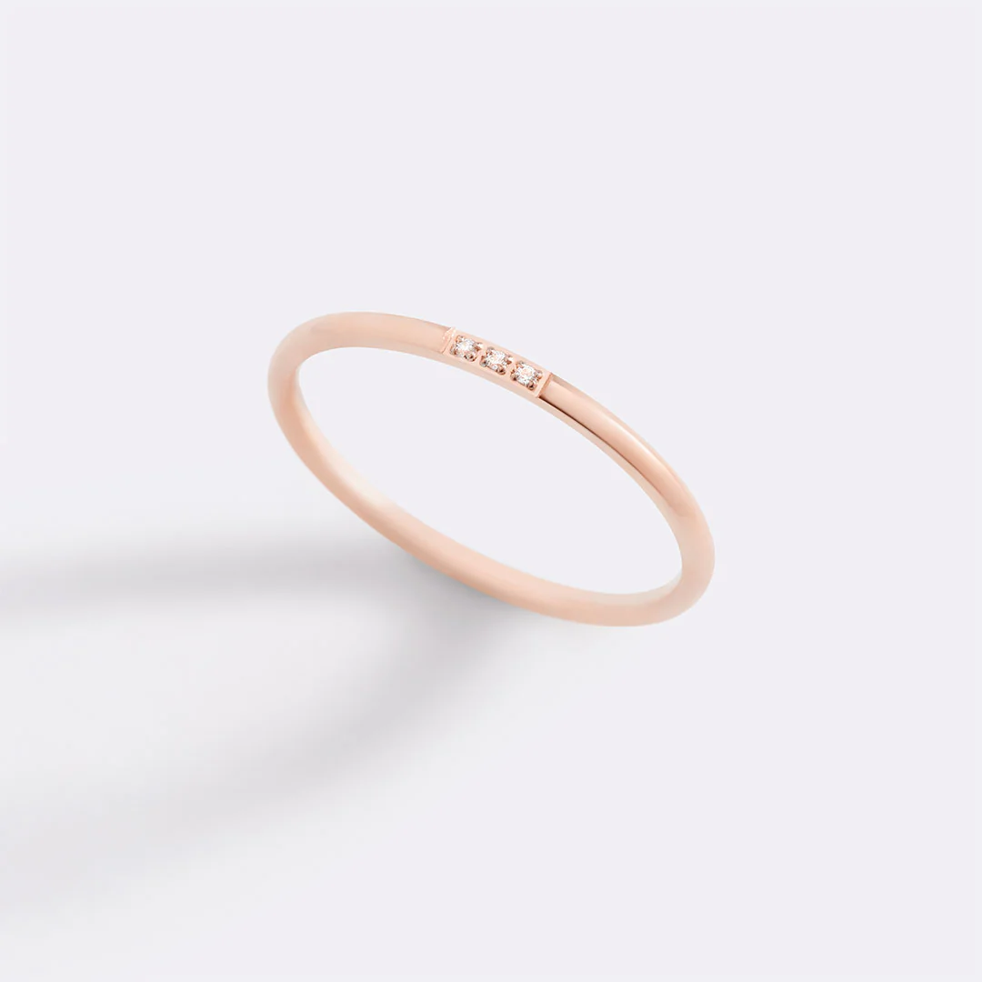 Dainty Diamonds Stacking Ring