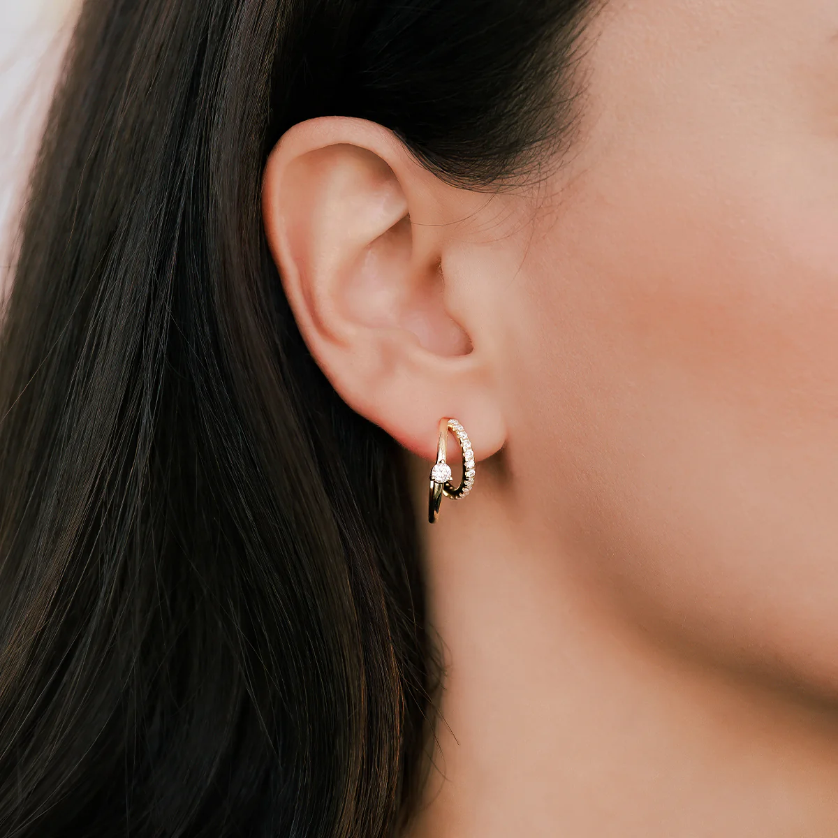 The Nova Double Hoop Earrings