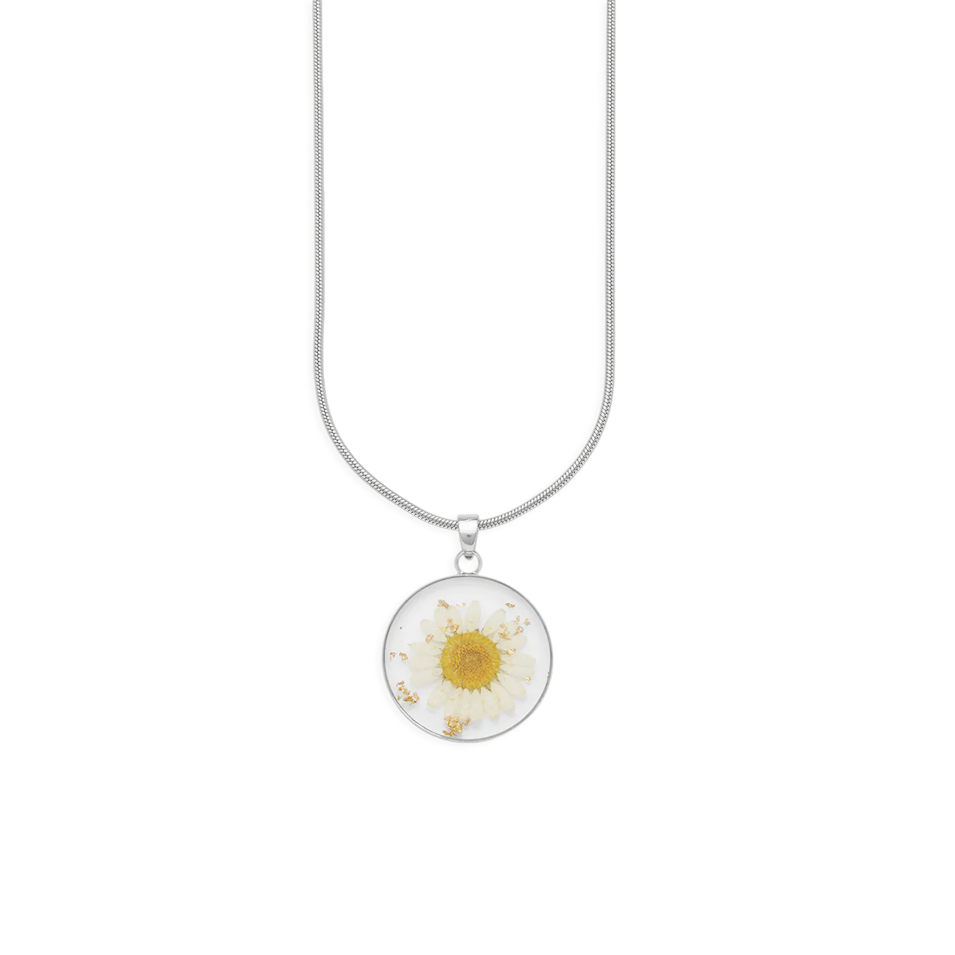 Pressed Birth Flower Necklace