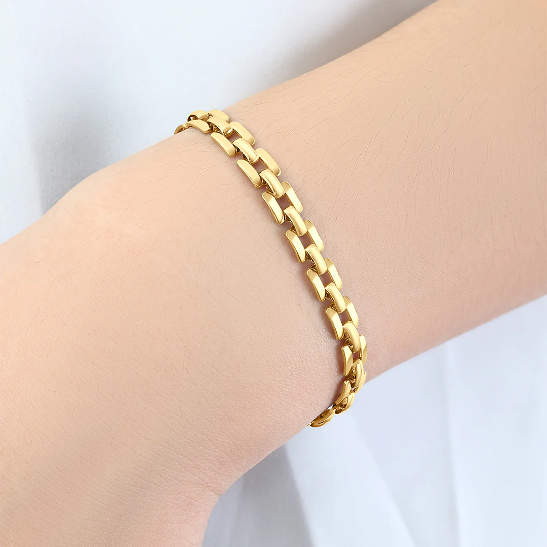 Timepiece Link Chain Bracelet