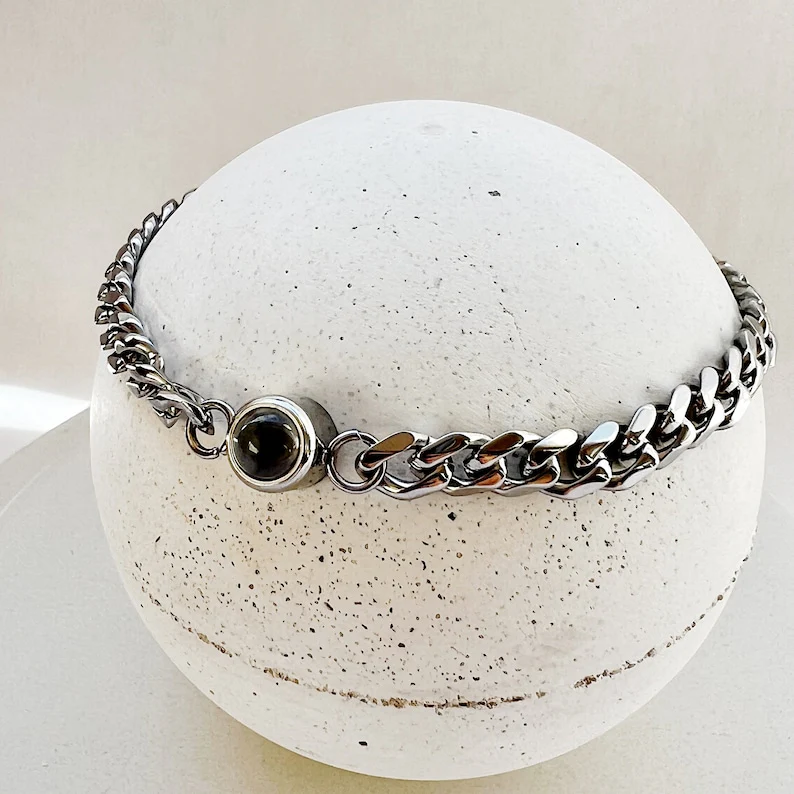 Cuban Chain Photo Bracelet