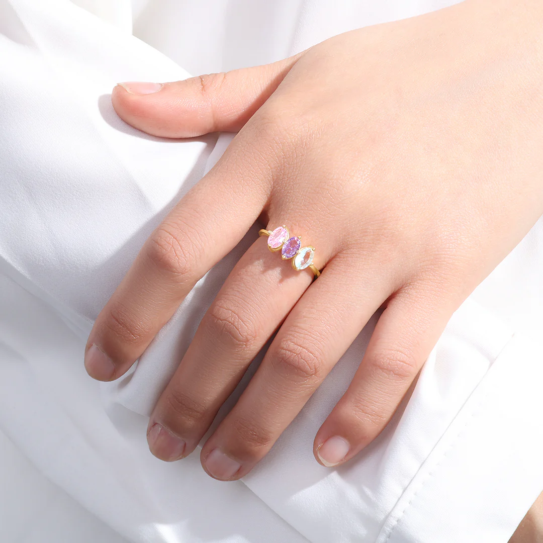 Birthstone Marquis-Cut Ring