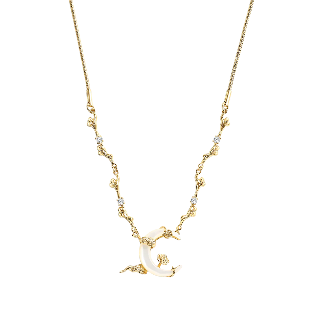 Shell Moon Necklace