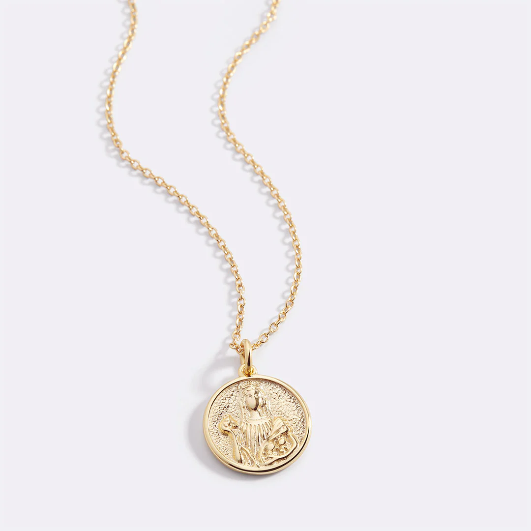 Greek Goddess Pendant Necklace