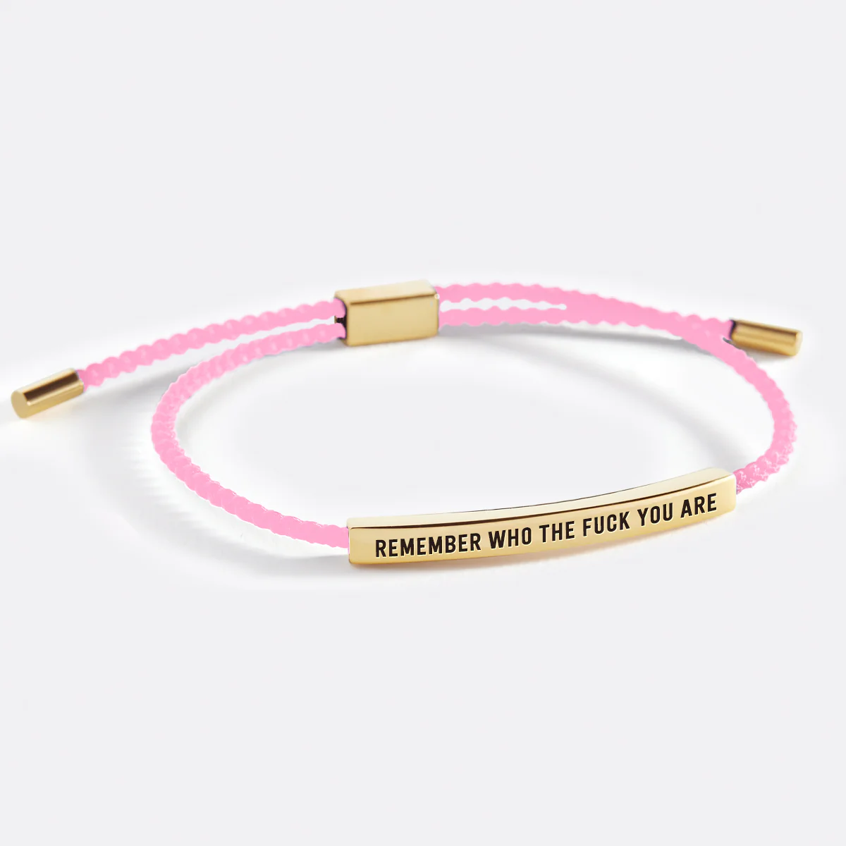 Bold Remember Who the F♥ck You Are Inspire Bracelet
