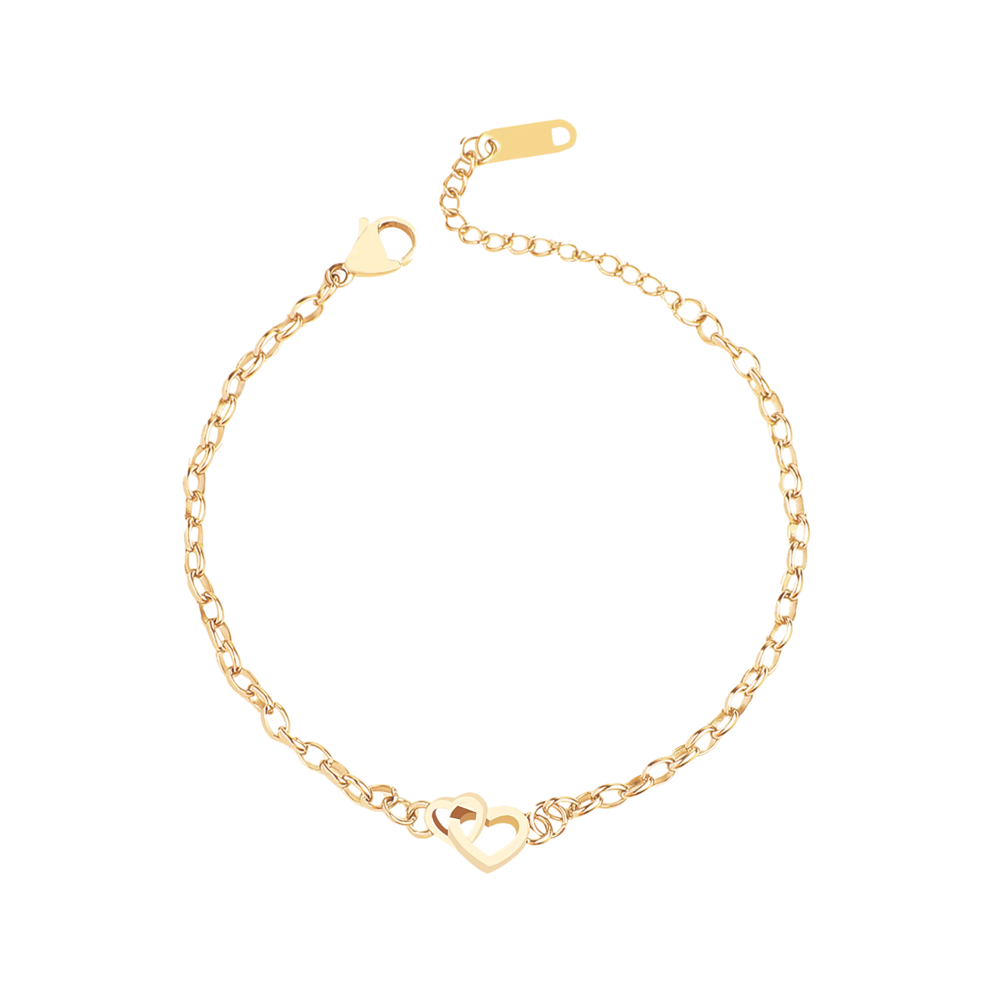 Interlocking Mini Heart Bracelet