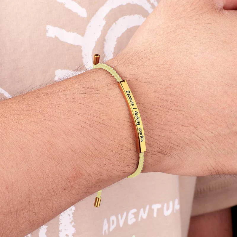 Because I F♥cking Sparkle Inspire Bracelet