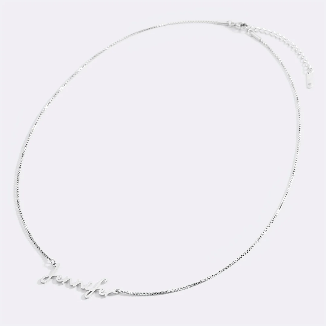 Fairy Name Necklace with Box Chain