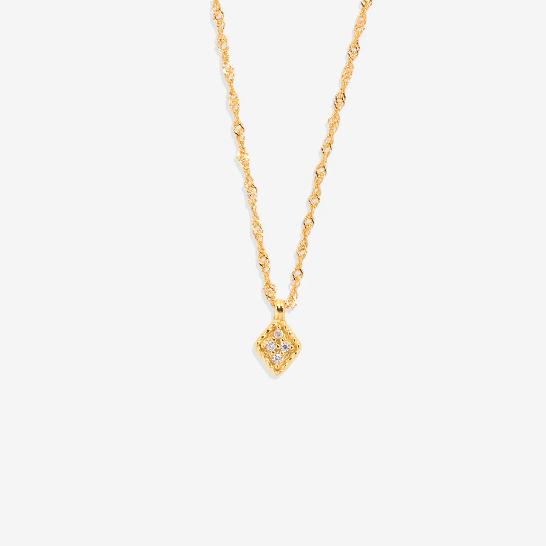 Dainty Birthstone Kite Necklace