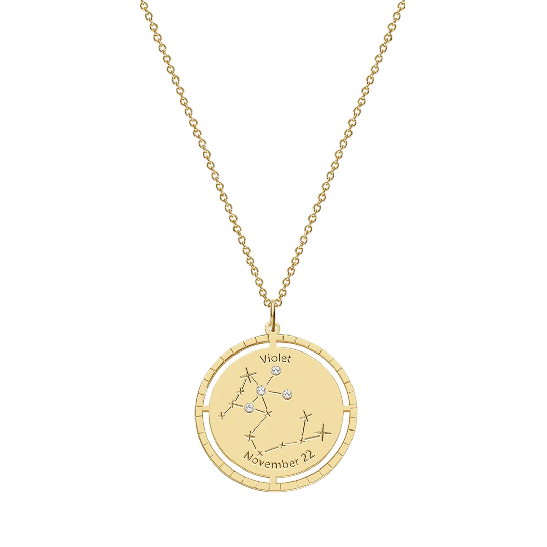 Personalized Constellation Pendant Necklace