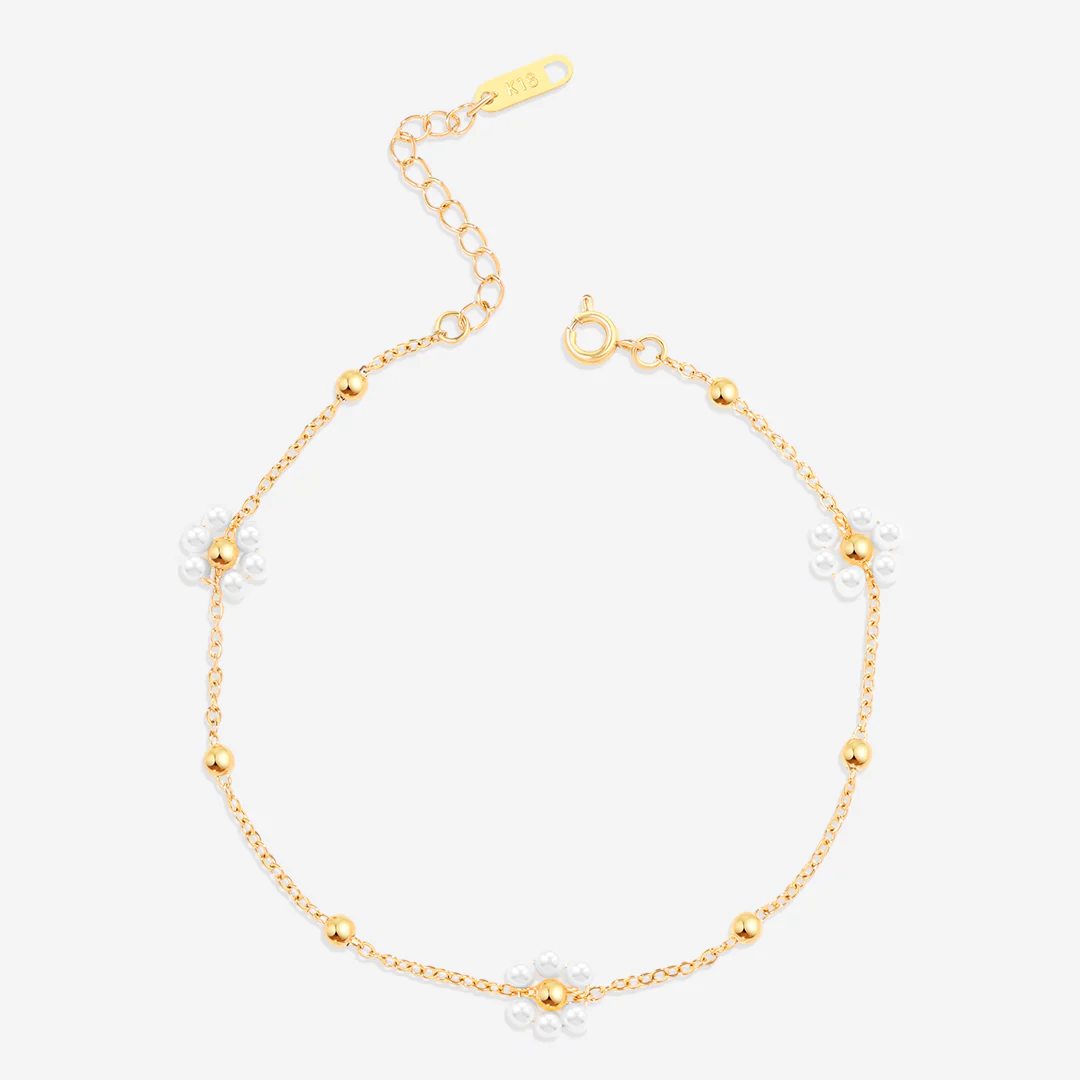 Marguerite Pearl Anklet