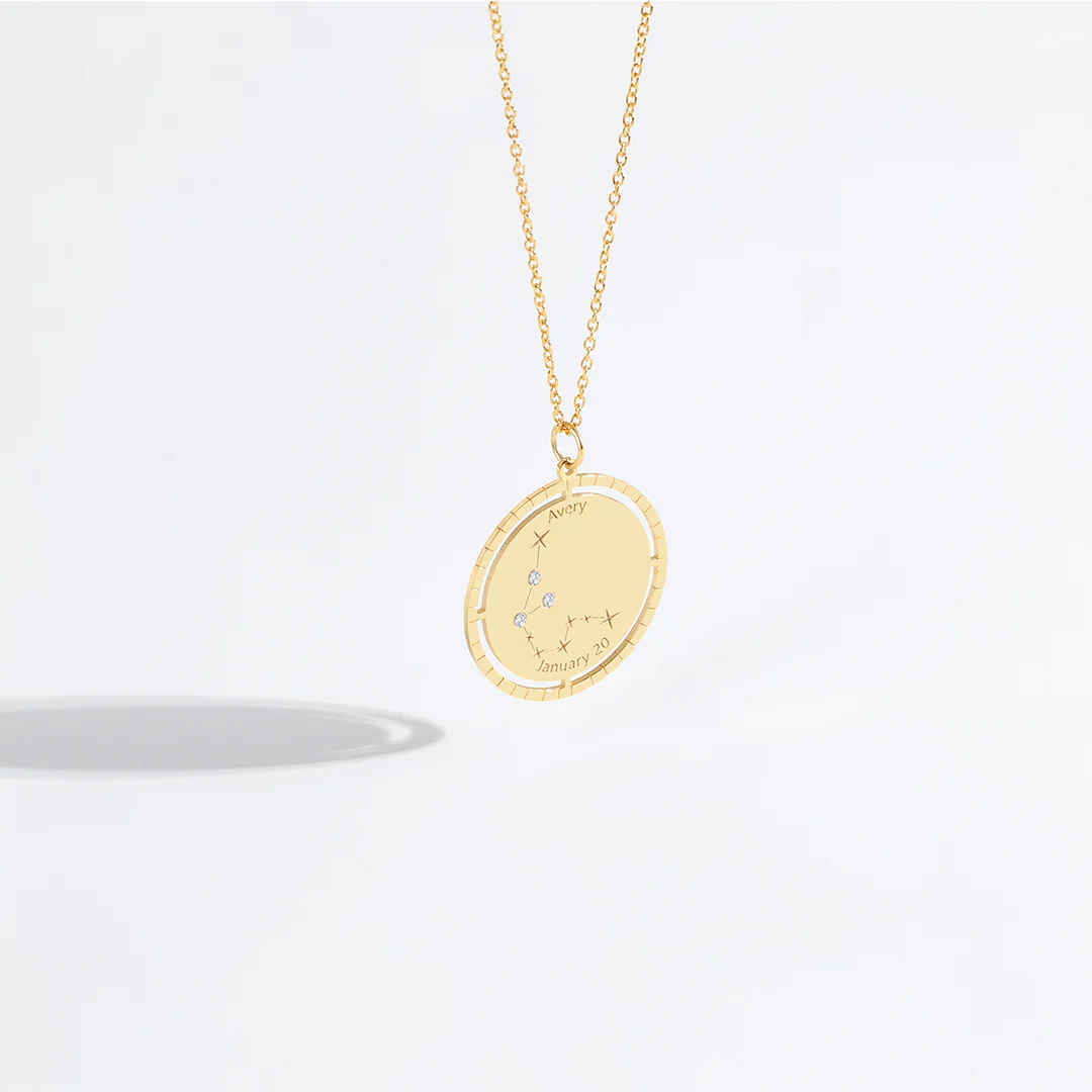 Personalized Constellation Pendant Necklace