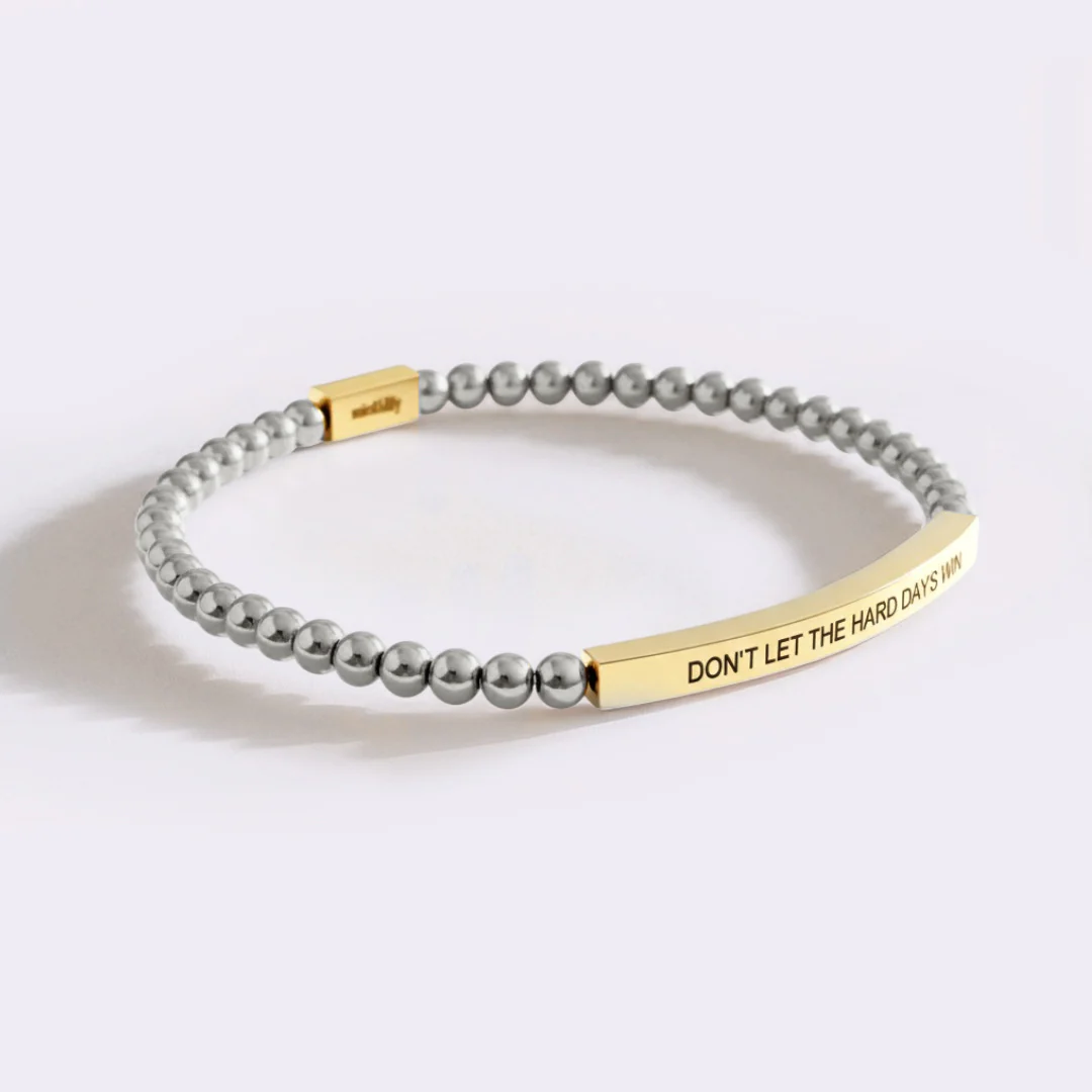 Don't Let The Hard Days Win Beaded Inspire Bracelet