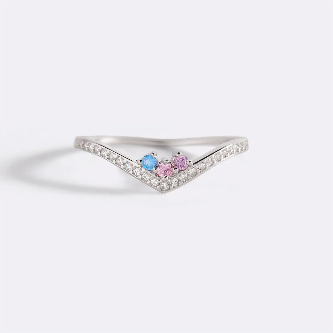 Personalized Venus Birthstone Ring