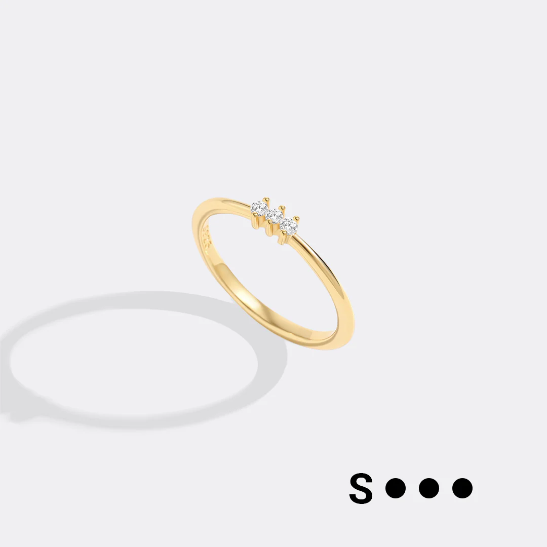 Dainty Personalized Morse Code Ring