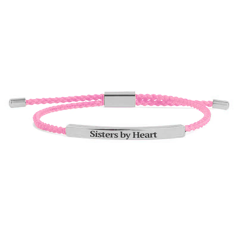 Not Sisters By Blood But Sisters By Heart Inspire Bracelet