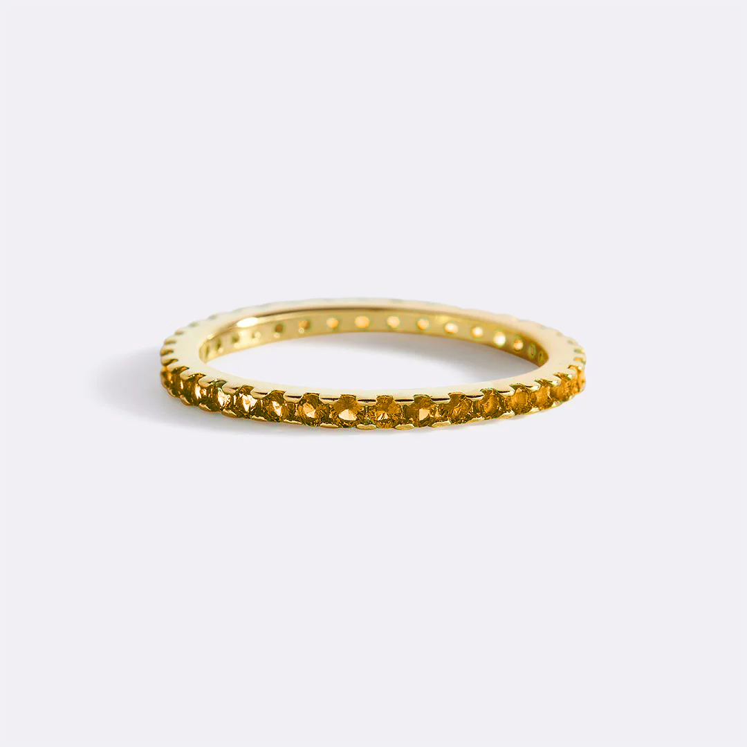 November Birthstone Eternity Stacking Ring