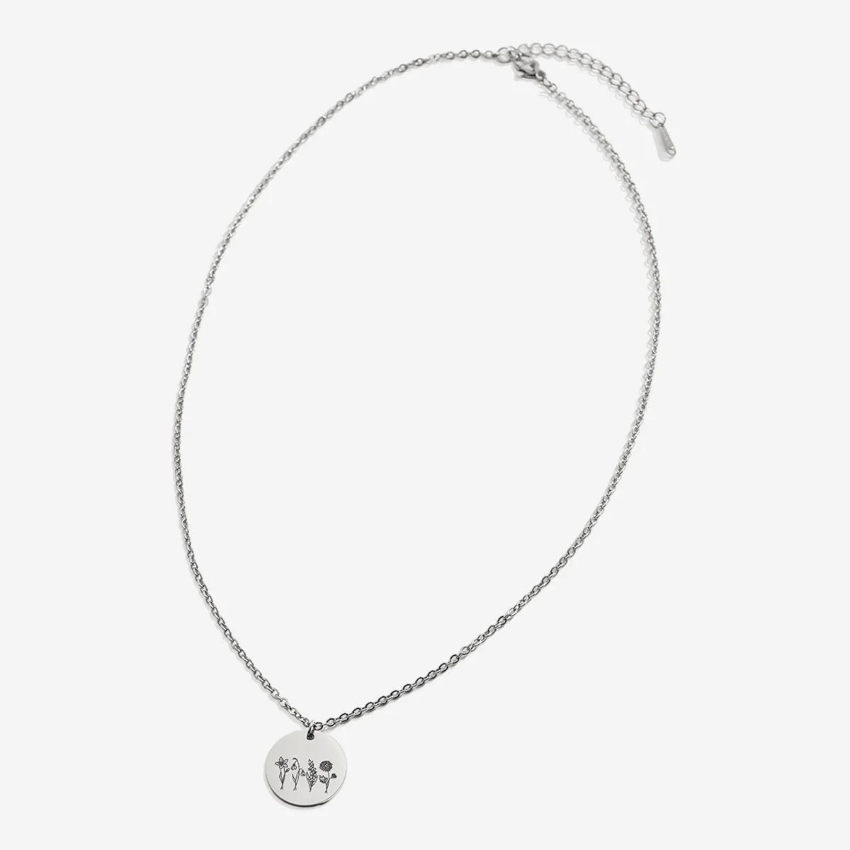 Birth Flower Bouquet Necklace