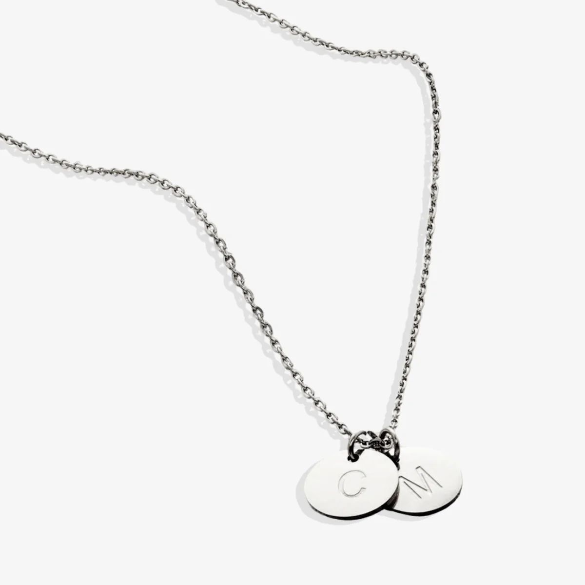 Dainty Disc Initial Necklace
