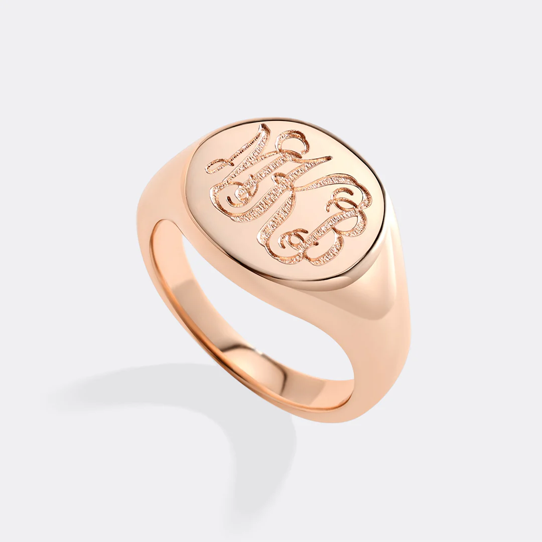 Eternity Monogram Signet Ring