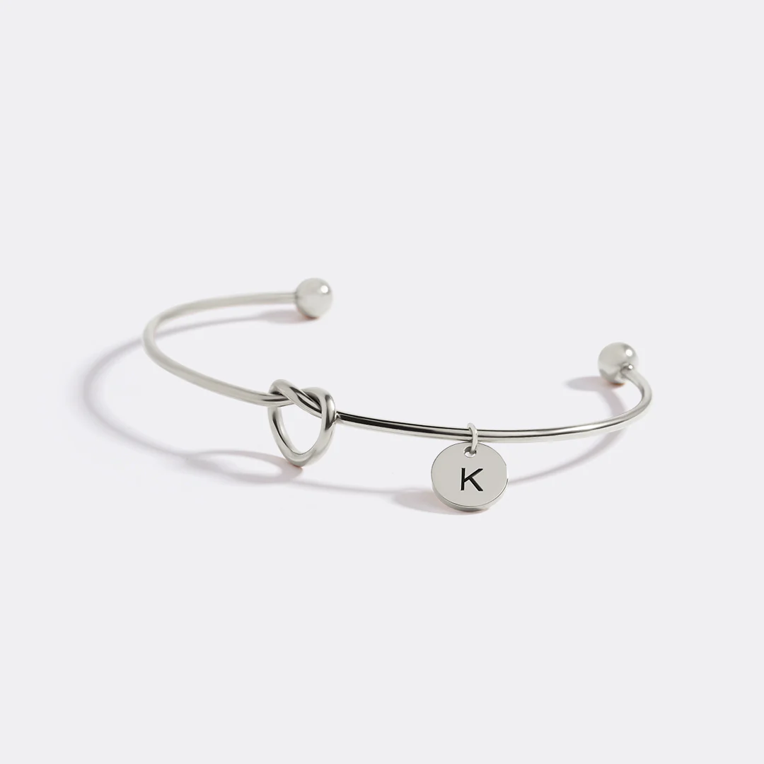 Personalized Tie the Knot Bracelet • Bridesmaid Gift Bracelet