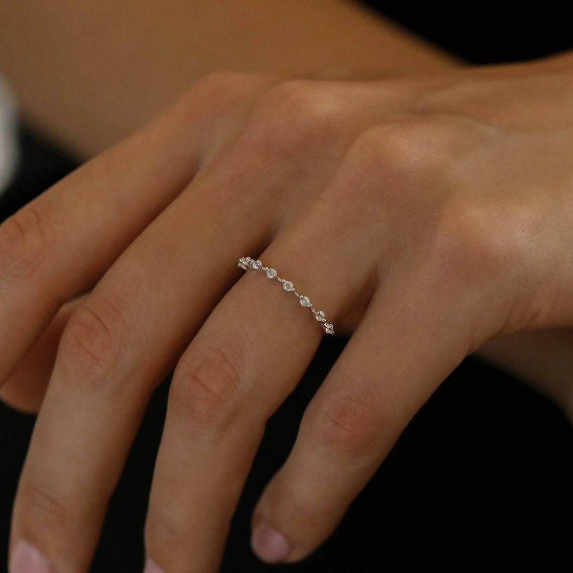 Ultra Thin Floating Eternity Ring