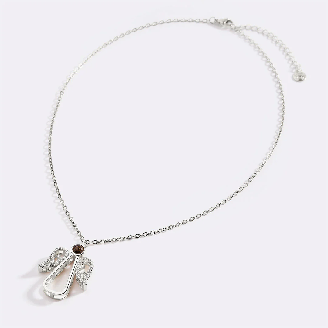 Personalized Angel Photo Charm Necklace