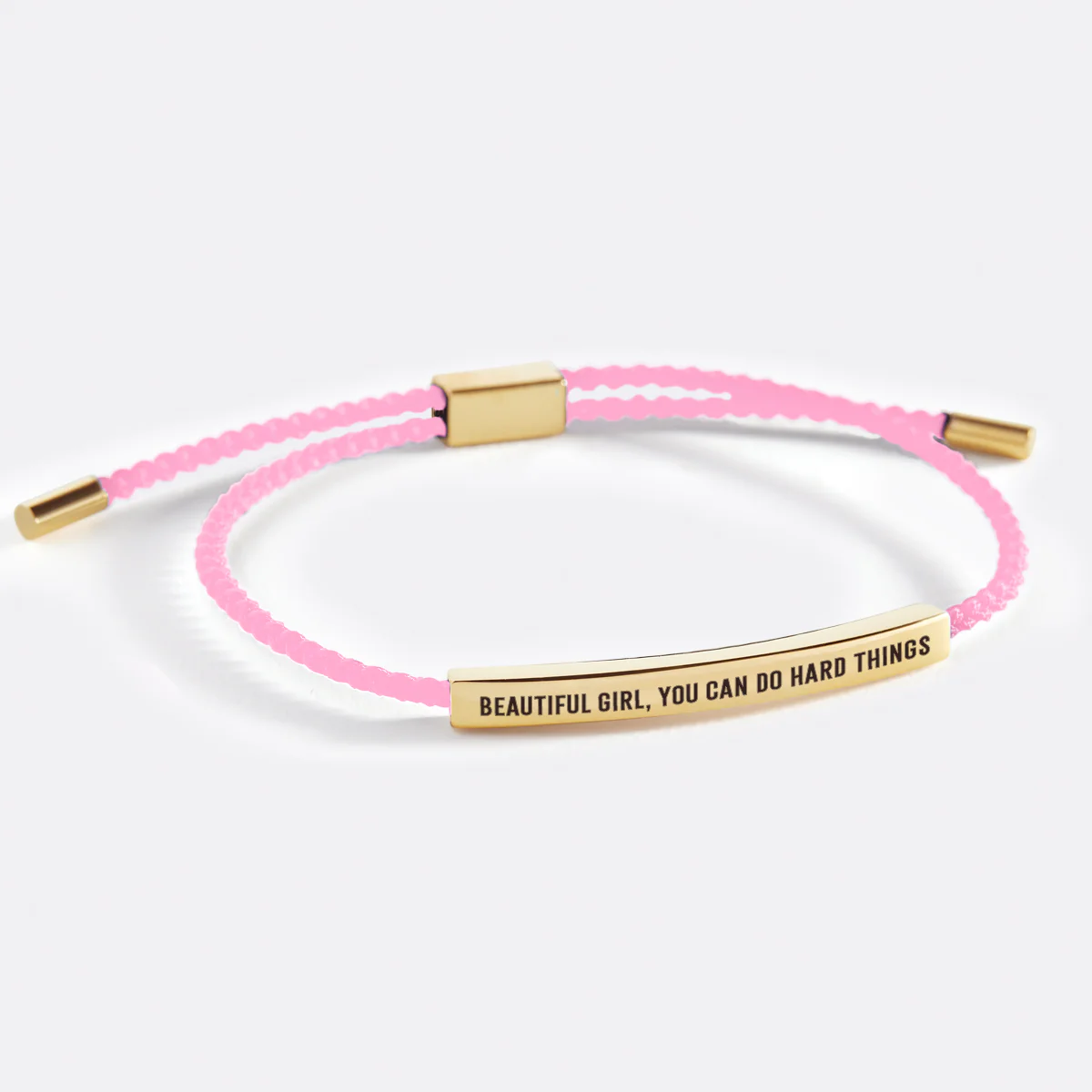 Beautiful Girl, You Can Do Hard Things Inspire Bracelet