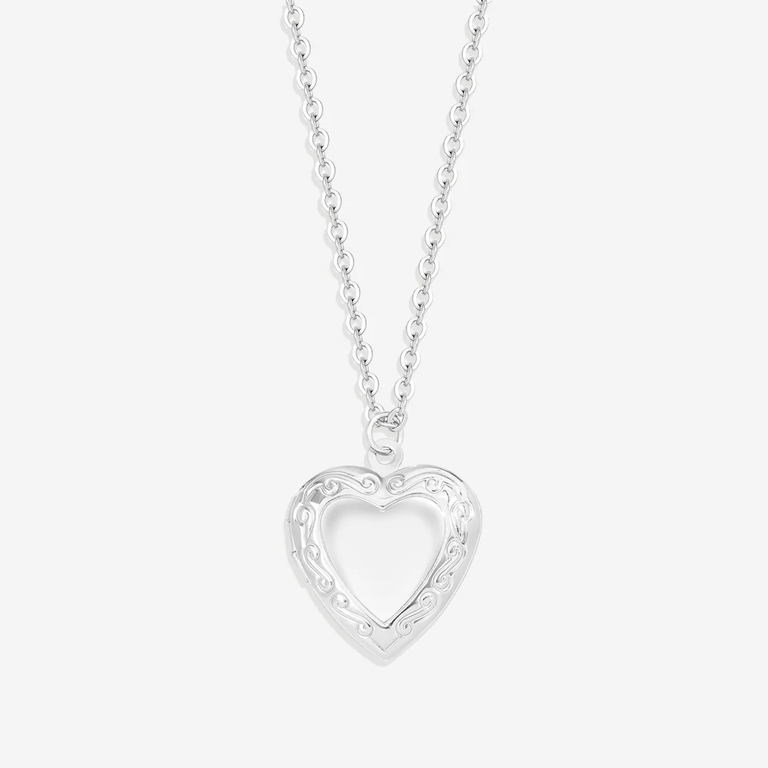 Personalized Heart Locket Necklace
