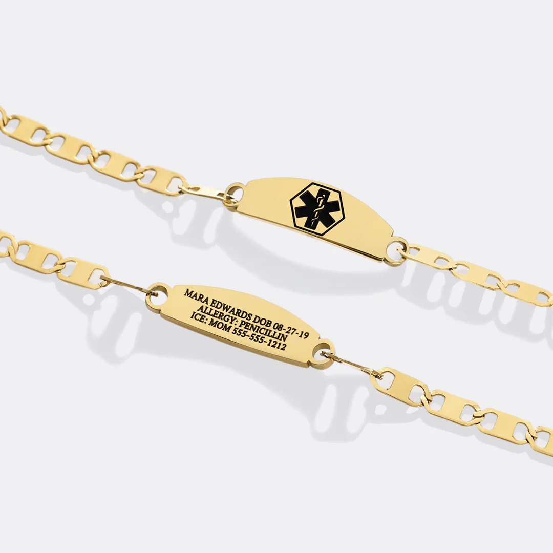 Engraved Medical Alert Bracelet