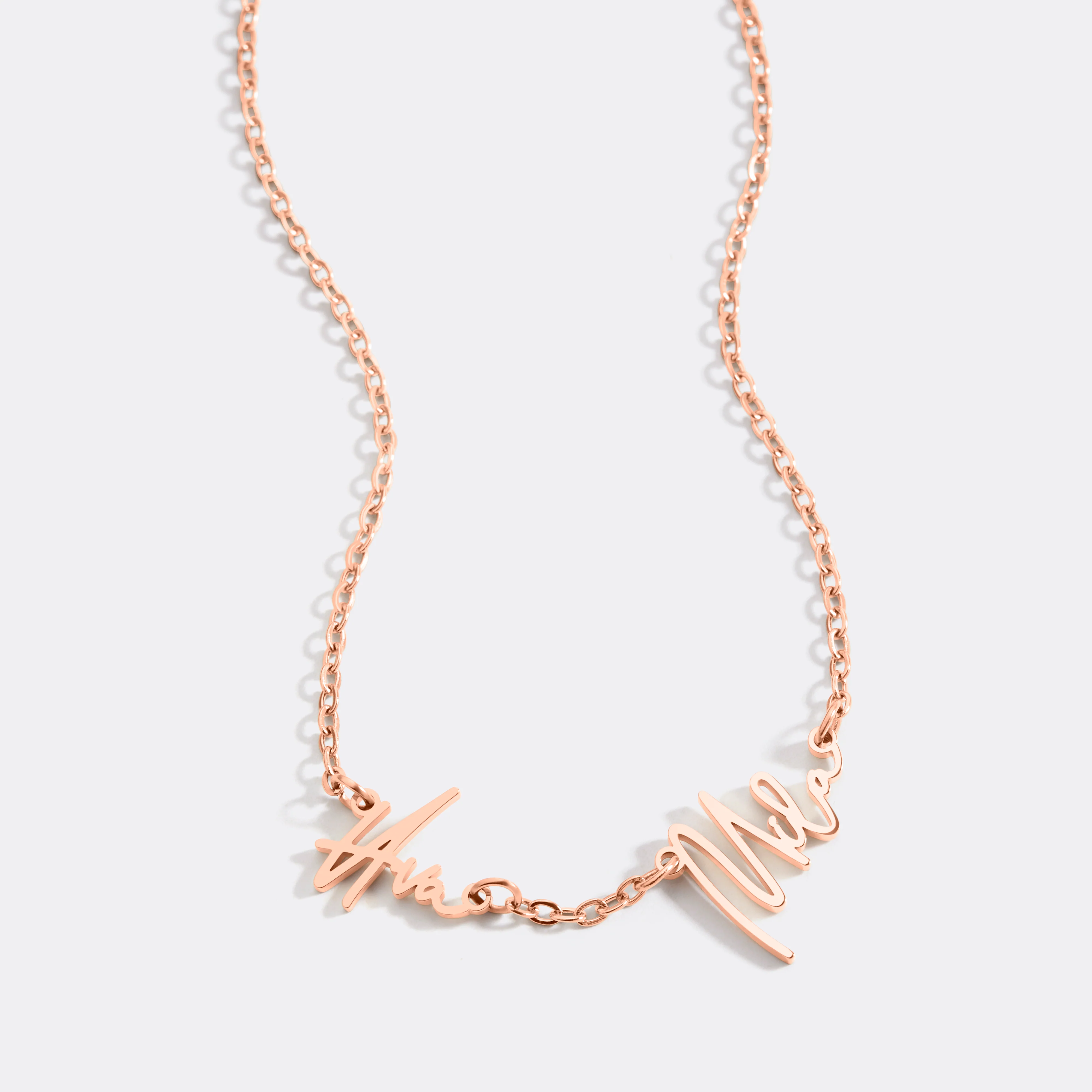 Monroe Double Name Necklace
