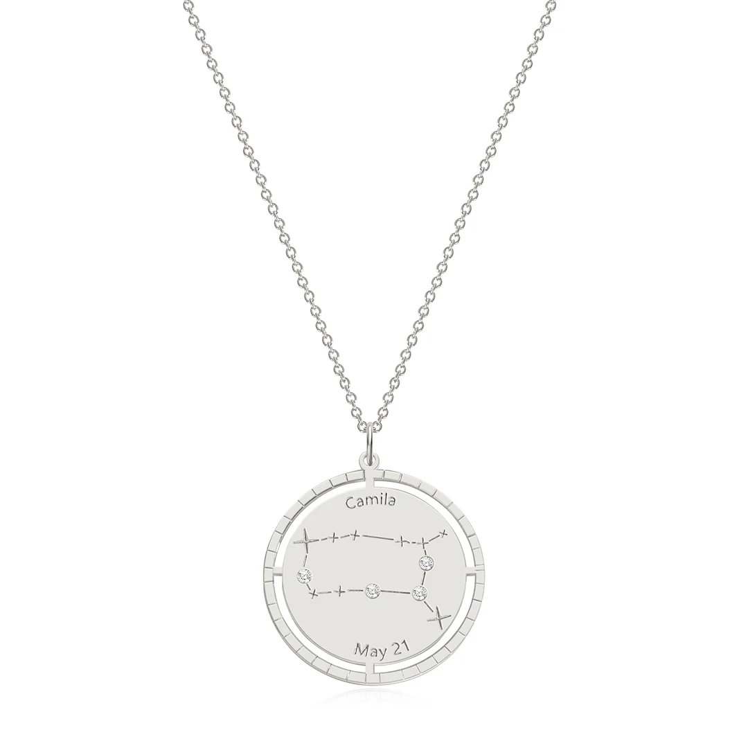 Personalized Constellation Pendant Necklace