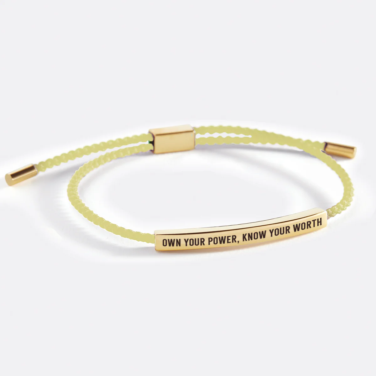 Own Your Power, Know Your Worth Inspire Bracelet