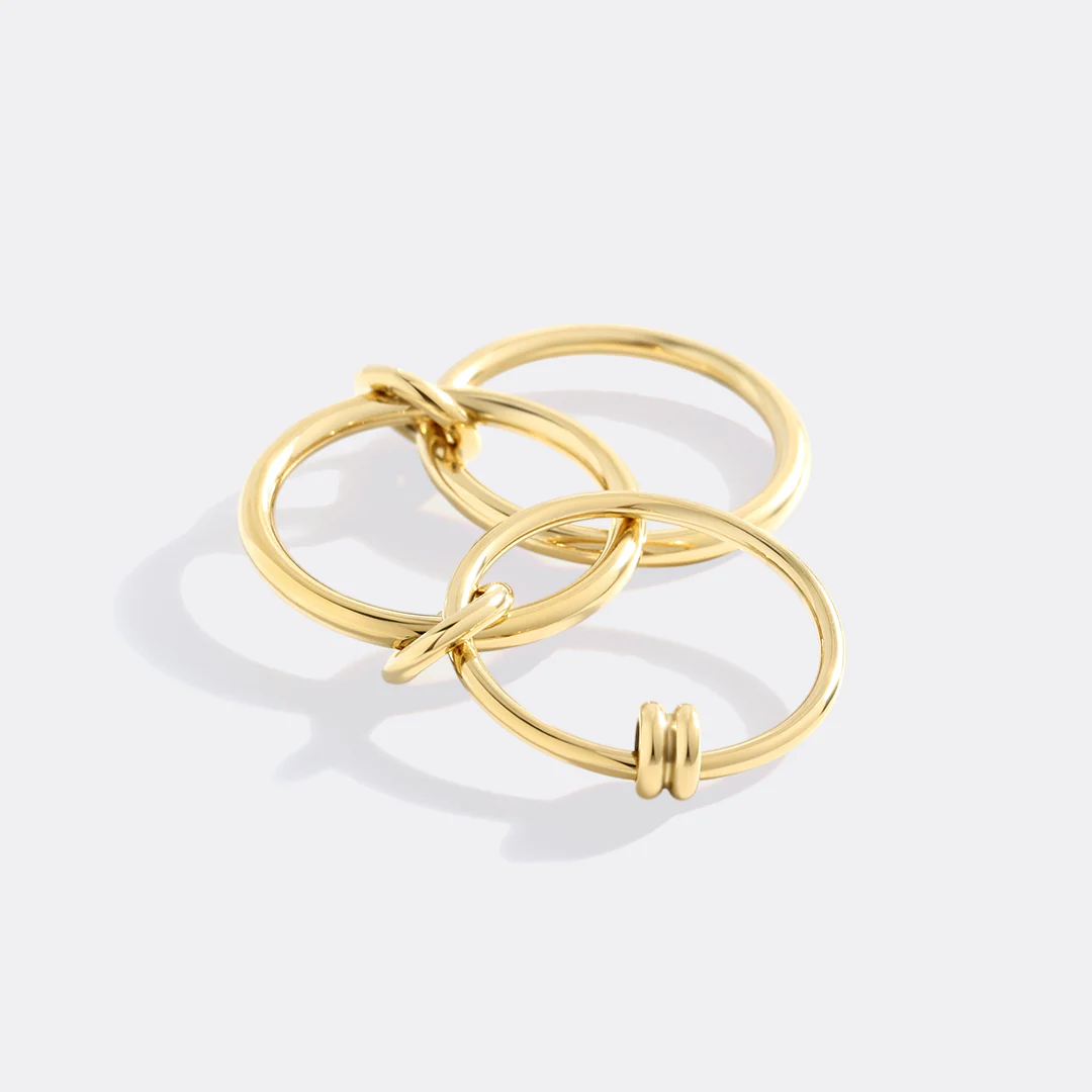 Linked Statement Fidget Rings