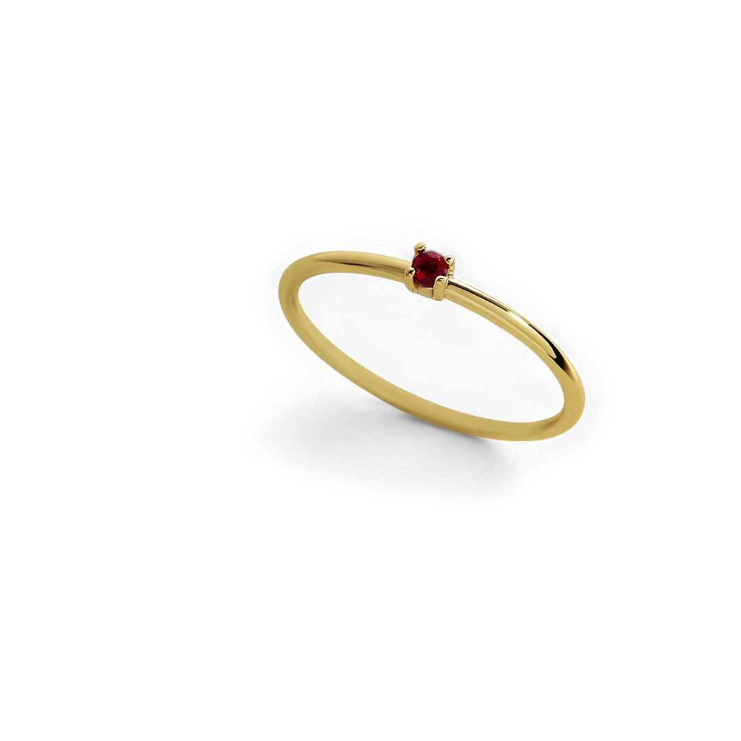 Super Dainty Birthstone Stacking Ring